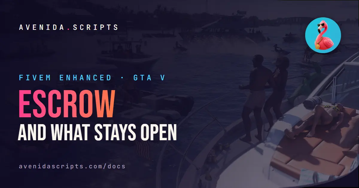 Escrow and what stays open
